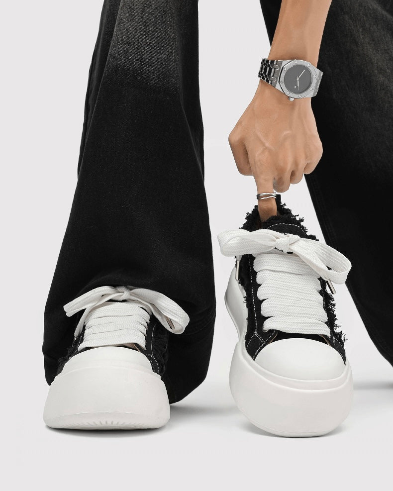 Raw Canvas Platform Shoes mry002165