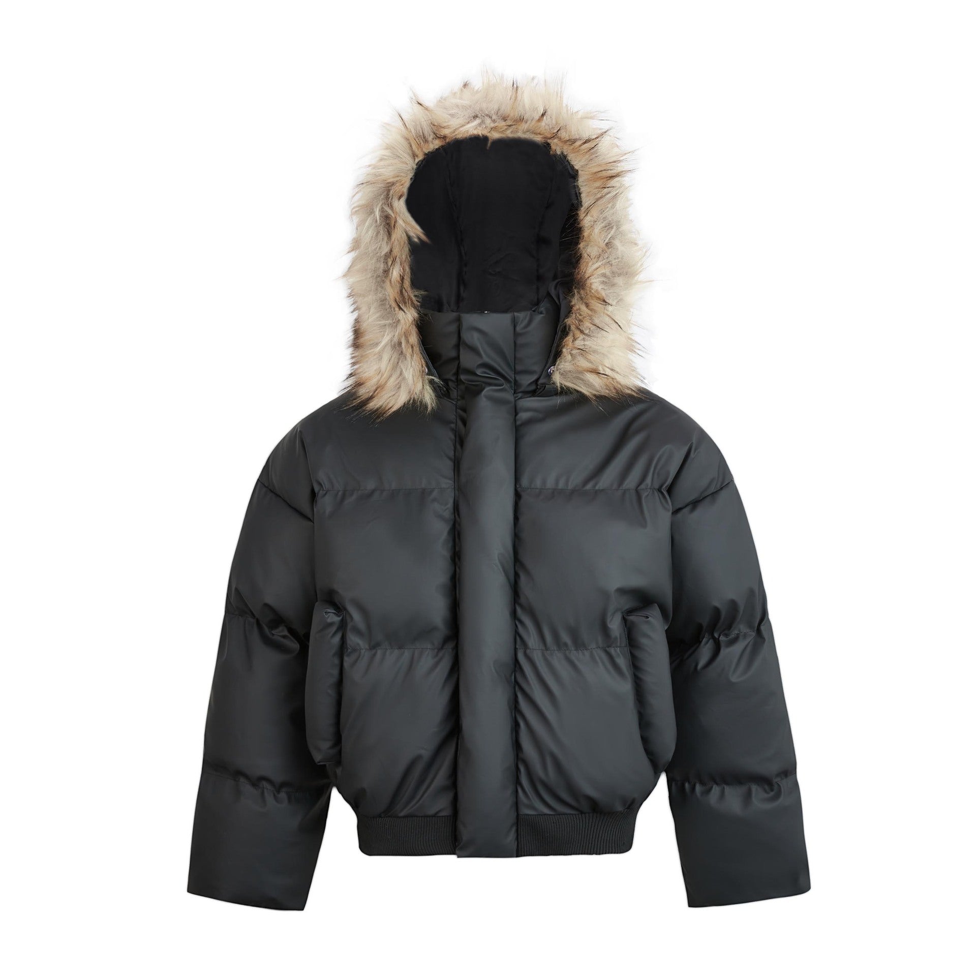 【2color】Faux Fur Hood Puffer Jacket mry001792