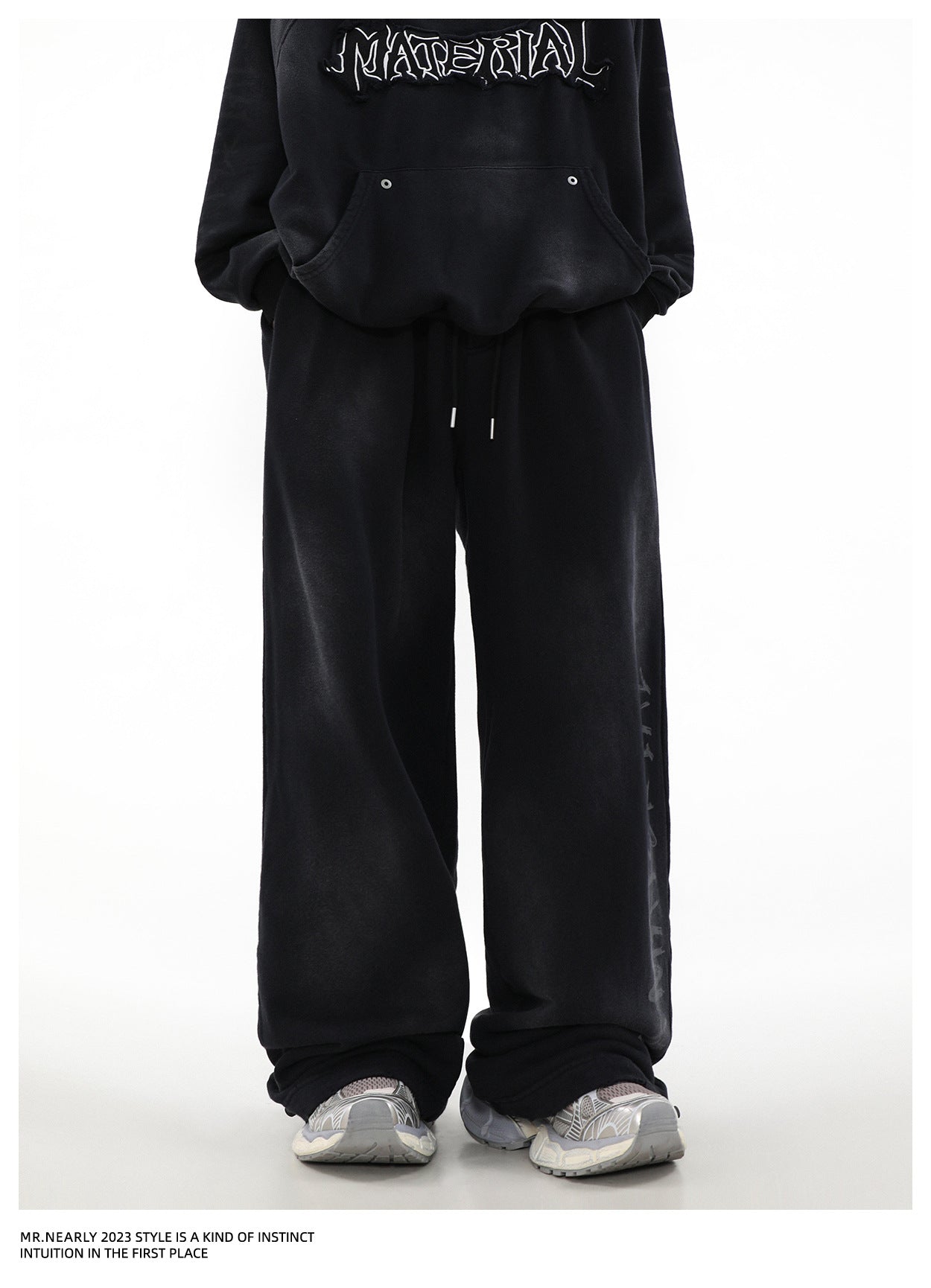 《5000枚突破 / 殿堂入りアイテム》【YURU:FIT】Damage dolman Sweat Pants mry001585