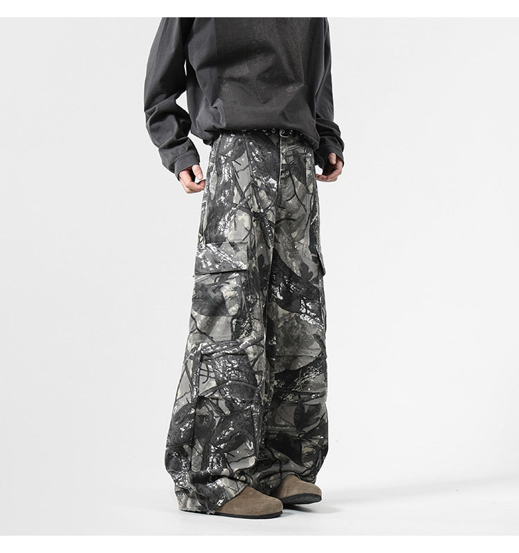 Grunge Camo Utility Pants mry001699