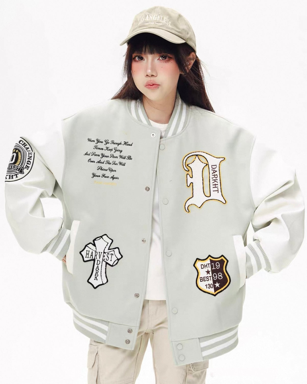 【評価★4.8以上／Top】Dark Harvest Varsity Jacket mry001931