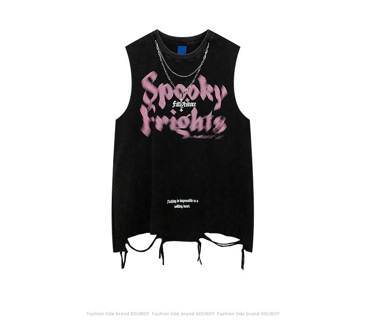 Spooky Frights Chain Tank Top mry001671