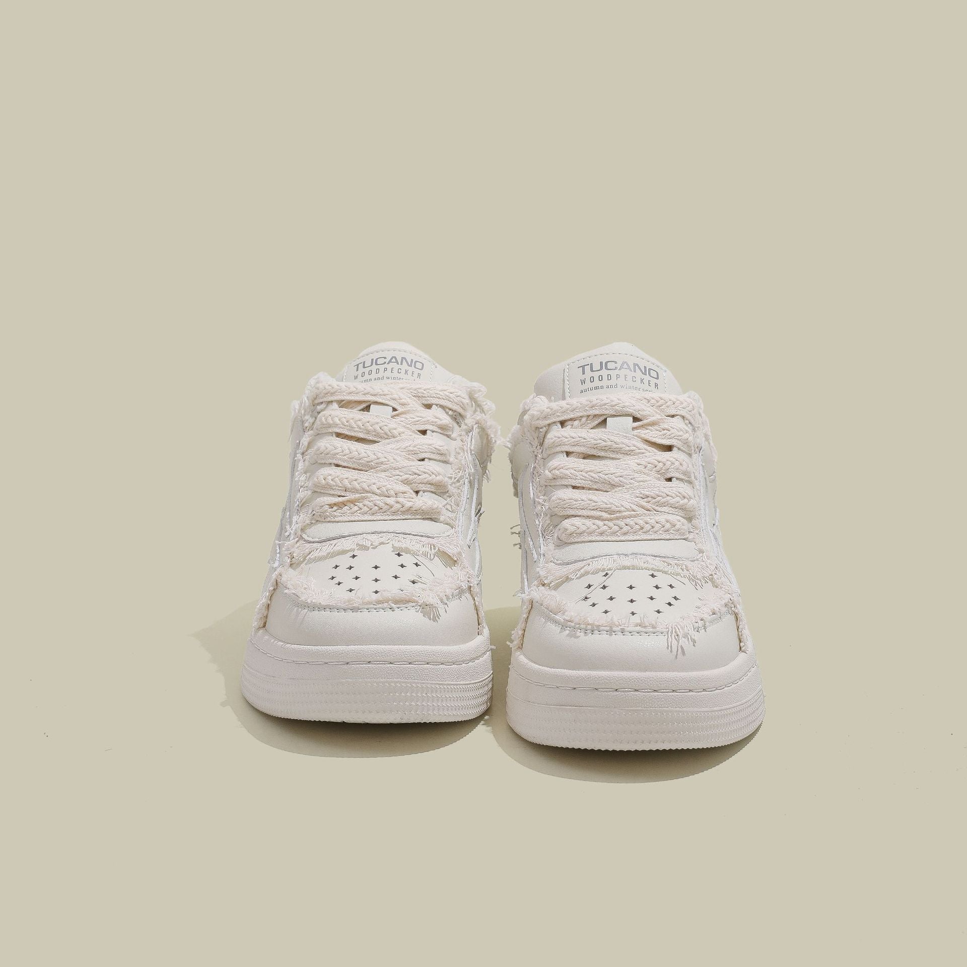 【2color】Ivory Edge Fray Sneakers mry001754