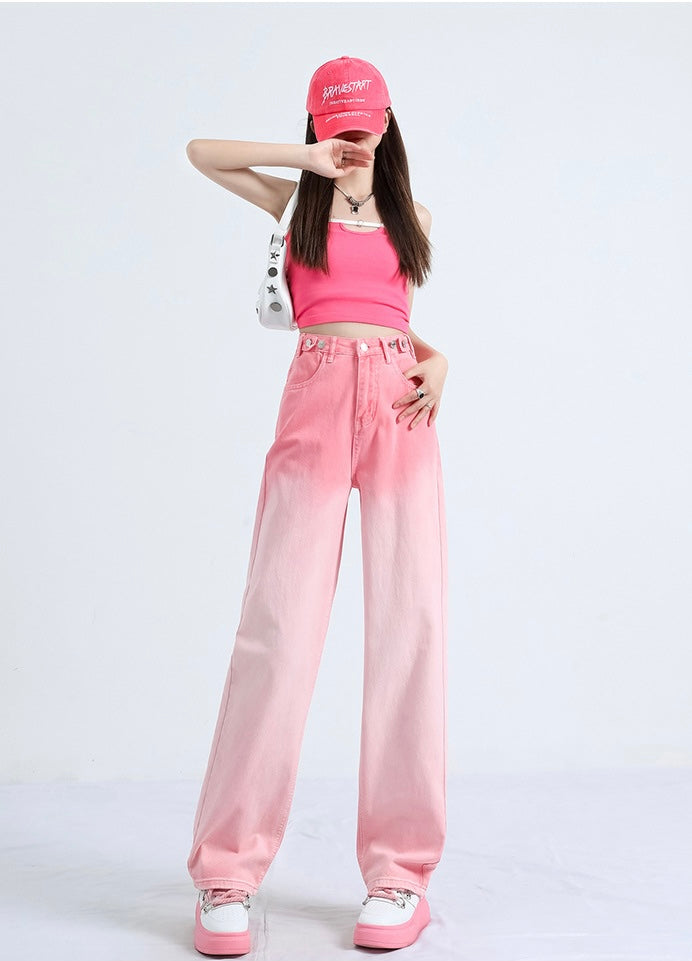 【2color】Gradient Wide-Leg Jeans mry001749