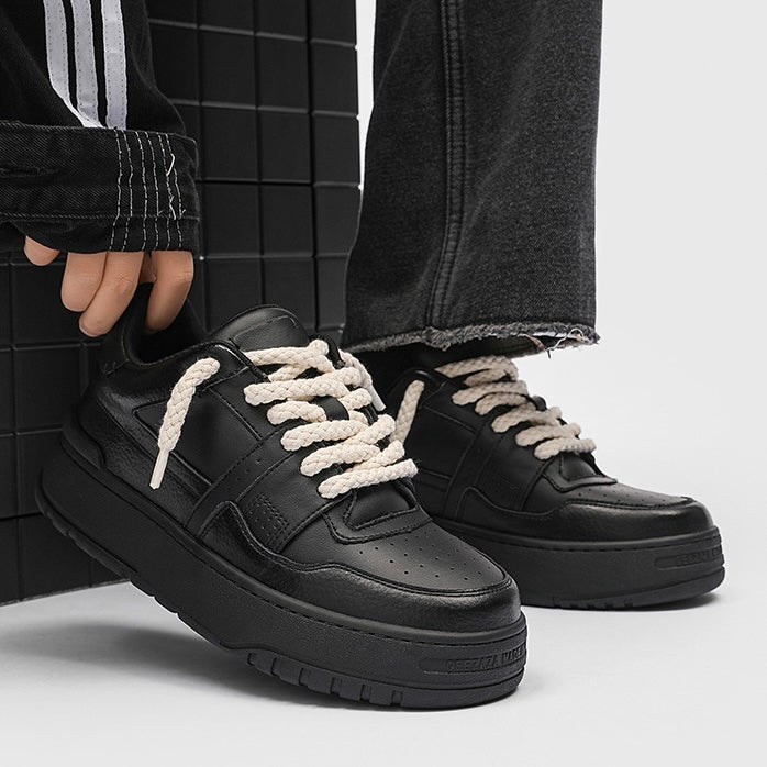 【評価★4.8以上／期間限定SALE】Rope Lace Street Platform Shoes mry001950