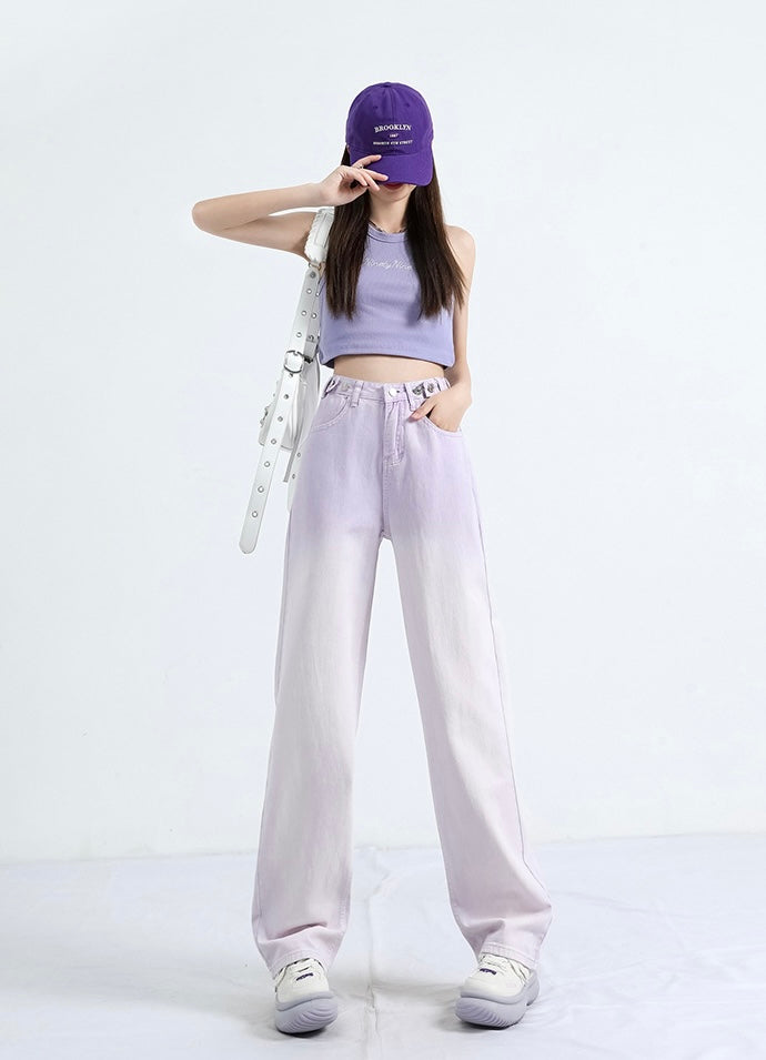 【2color】Gradient Wide-Leg Jeans mry001749
