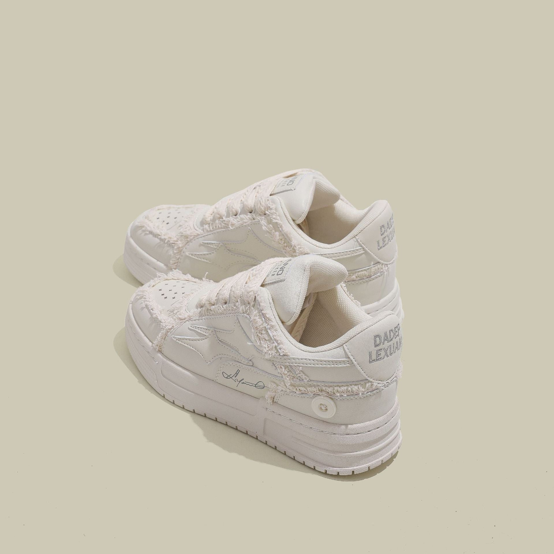 【2color】Ivory Edge Fray Sneakers mry001754