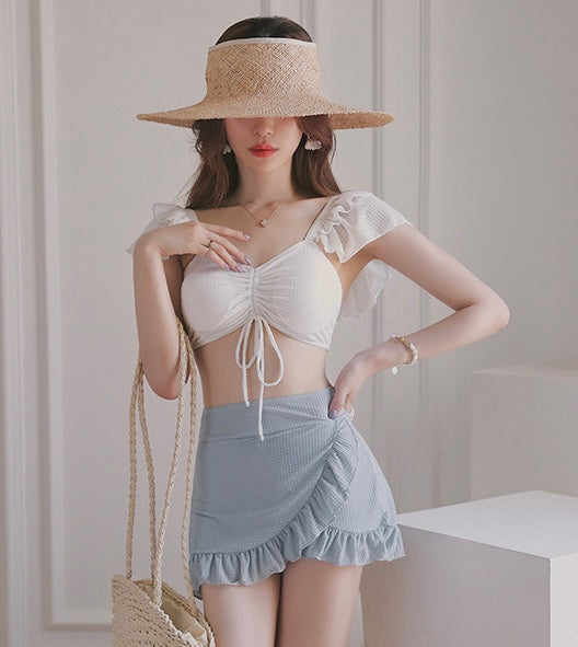Ruffle Charm High-Waist Bikini Set mry001776