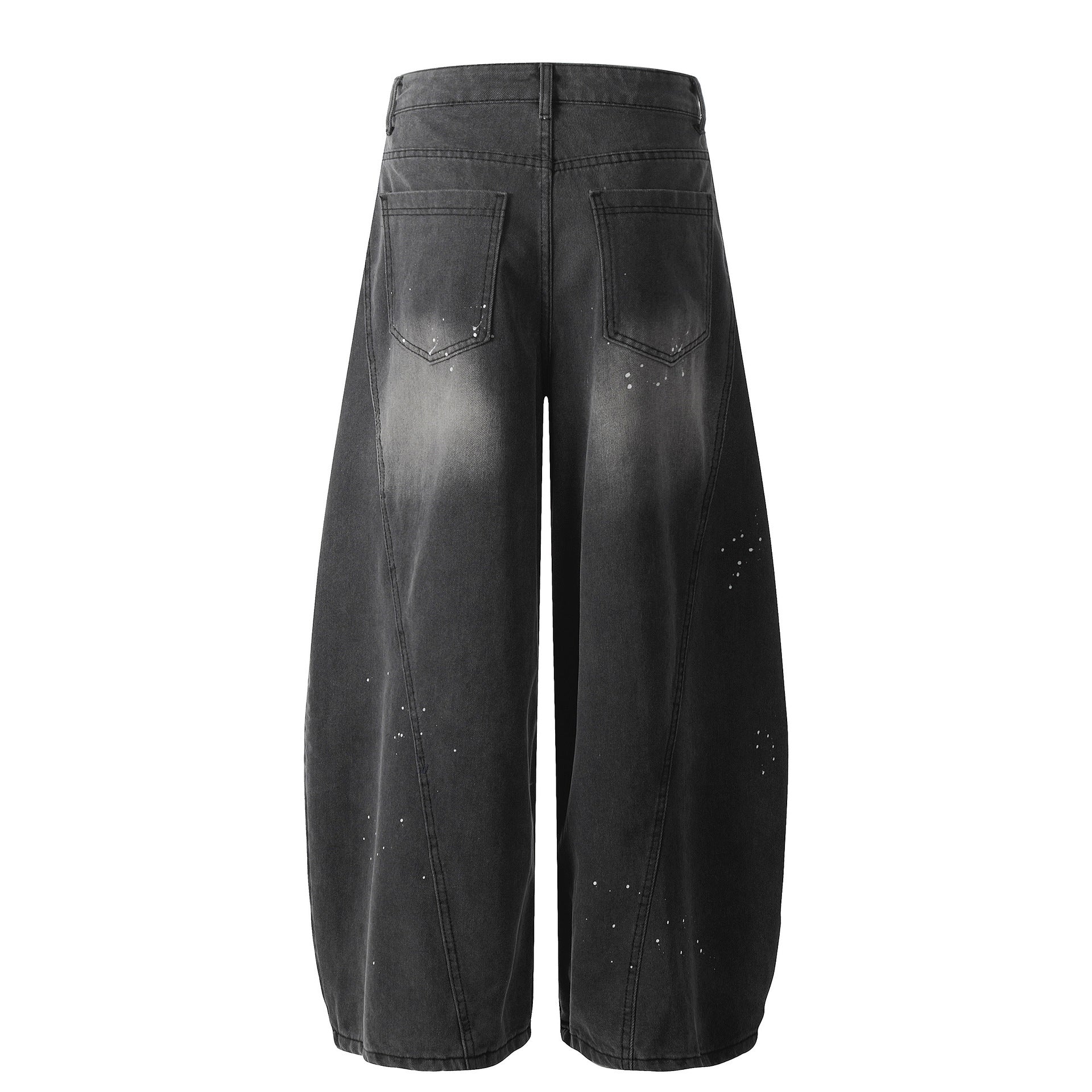 【2color】Splatter Wash Balloon Denim Pants mry001753