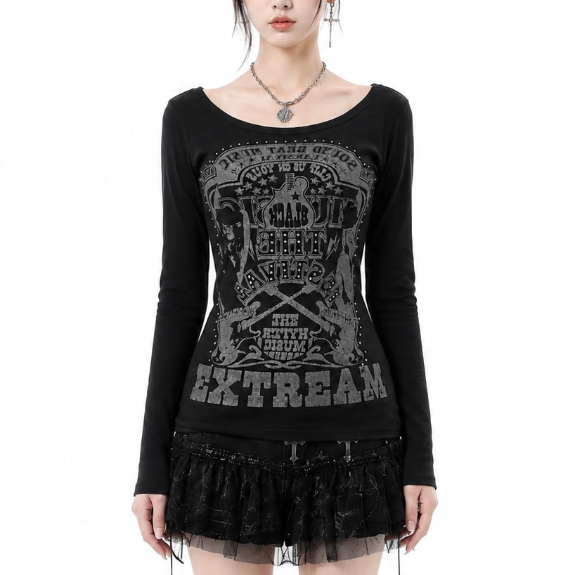 【新作】ヴィンテージロック フィットTシャツ mry002804