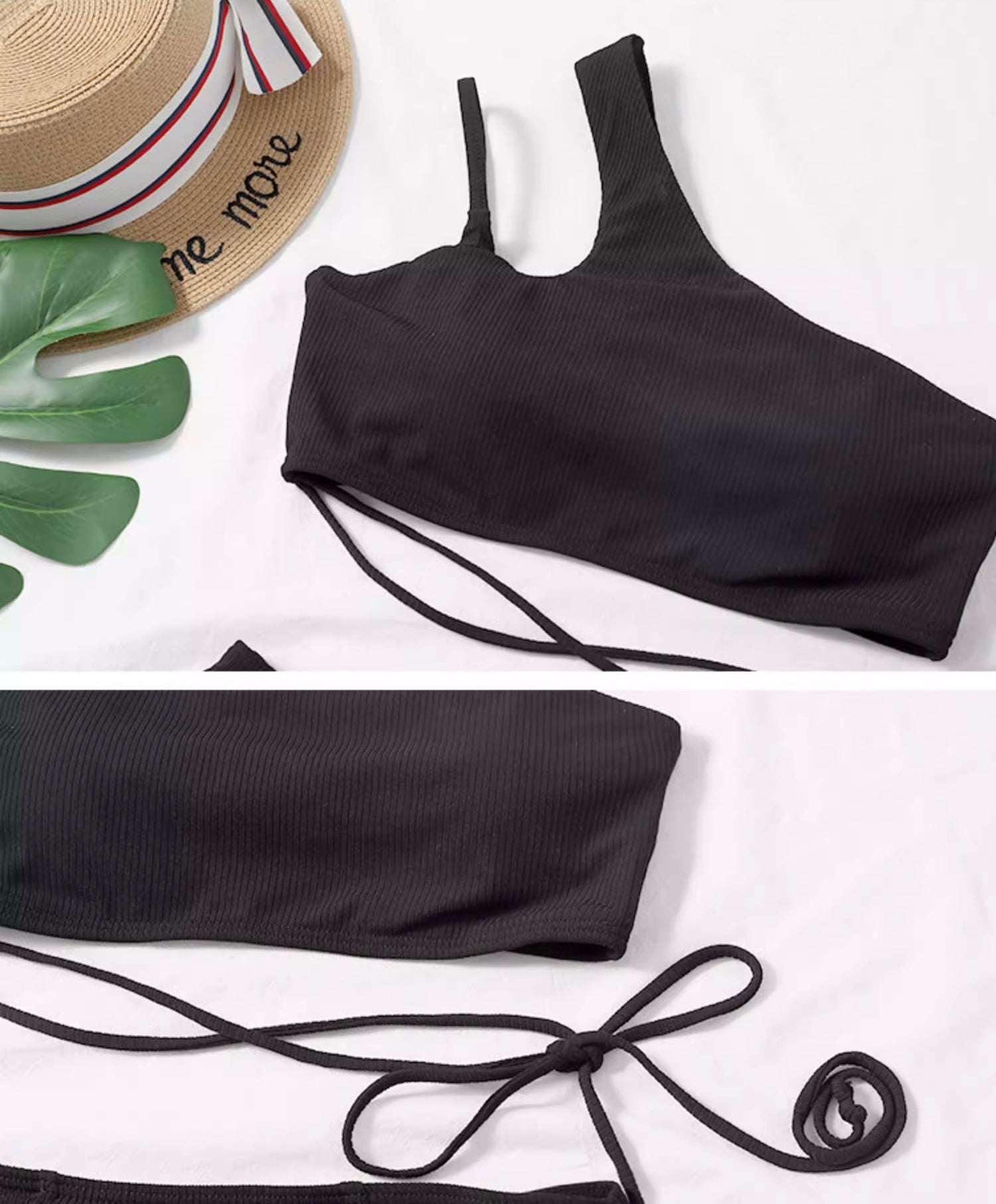 Asymmetrical High-Waist Bikini Set mry001779
