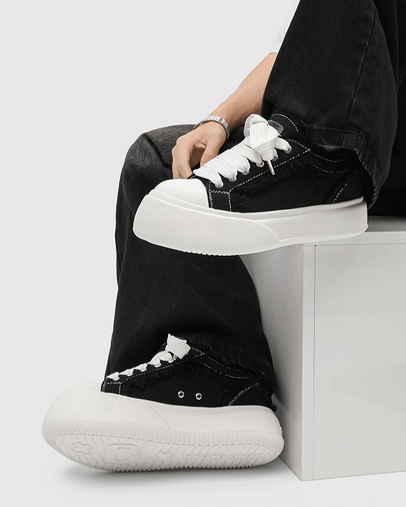 Raw Canvas Platform Shoes mry002165