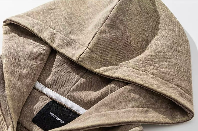 【評価★4.8以上／高品質】Vintage Wash Zip Hoodie mry001799