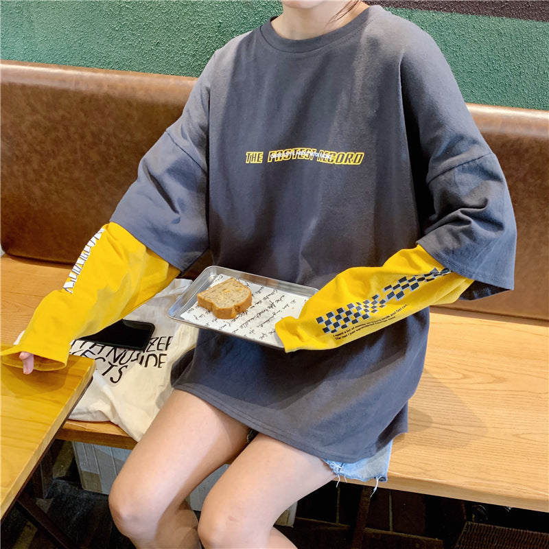 ルーズ　レイヤードTシャツ　mry000140