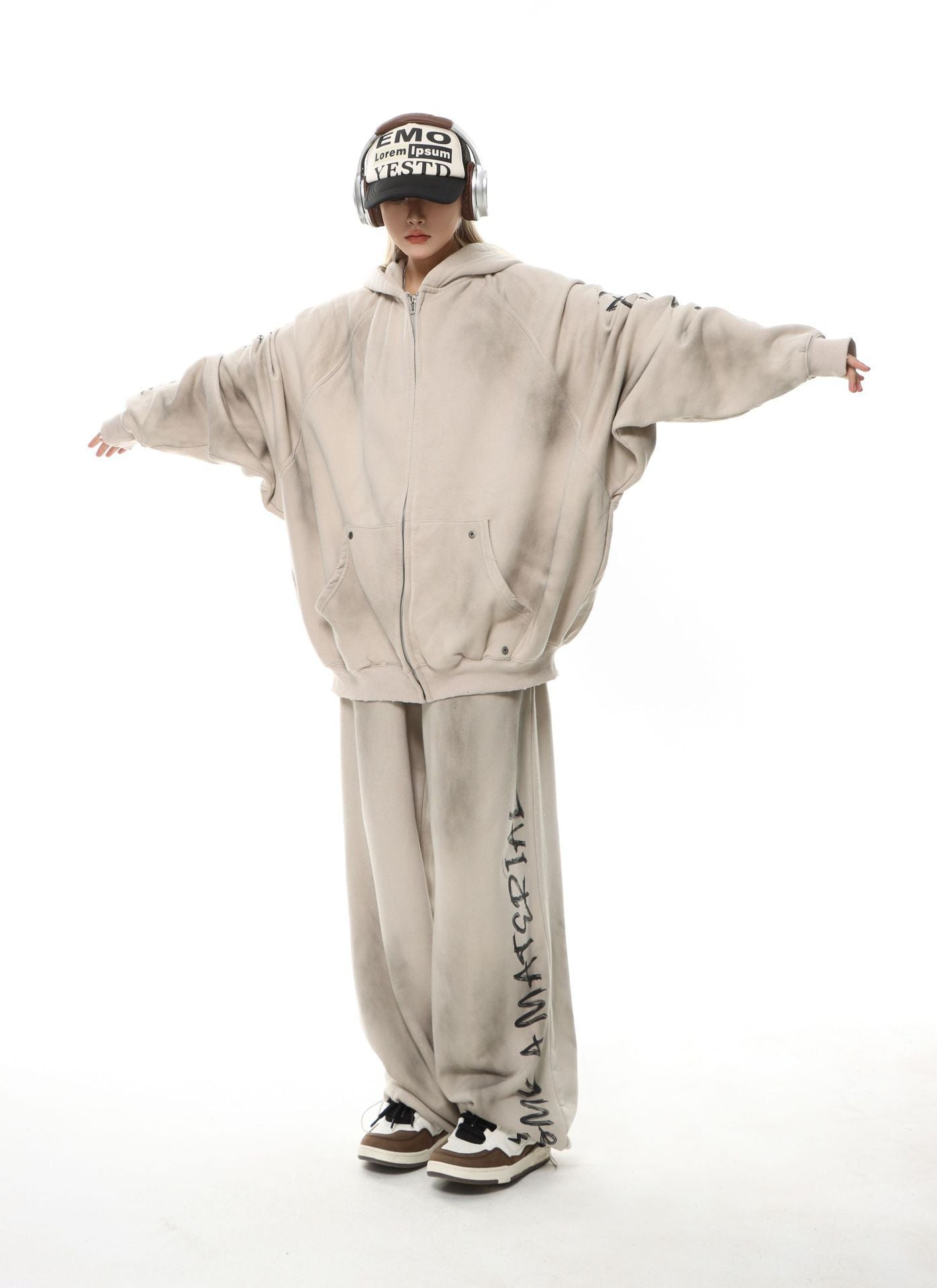 【特別価格 / Set-Up】Unisex Damage Dolman Set-Up mry001585