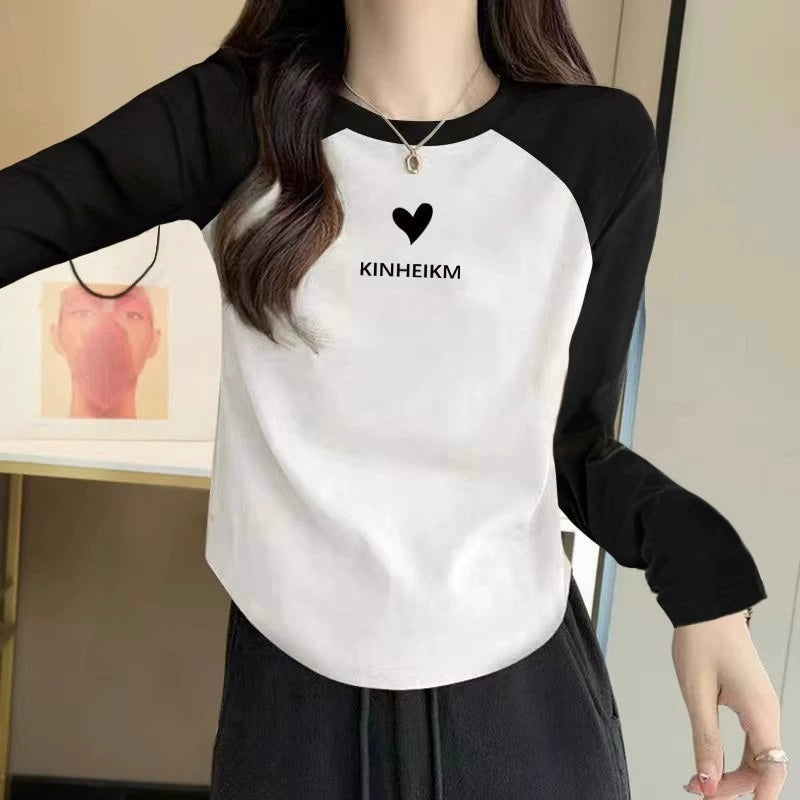 【人気ロンT/3color】フェミニンロングTシャツmry001058