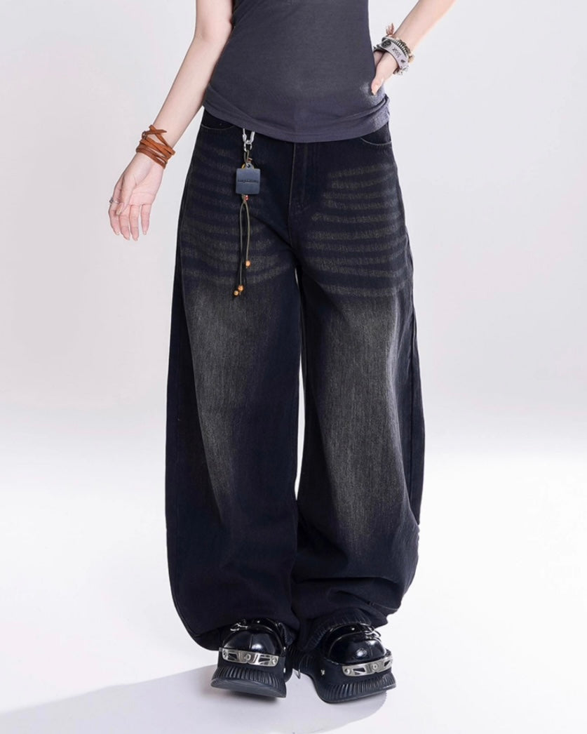 【COVER:FIT】 Courage Embroidered Wide-Leg Denim Pants mry001867
