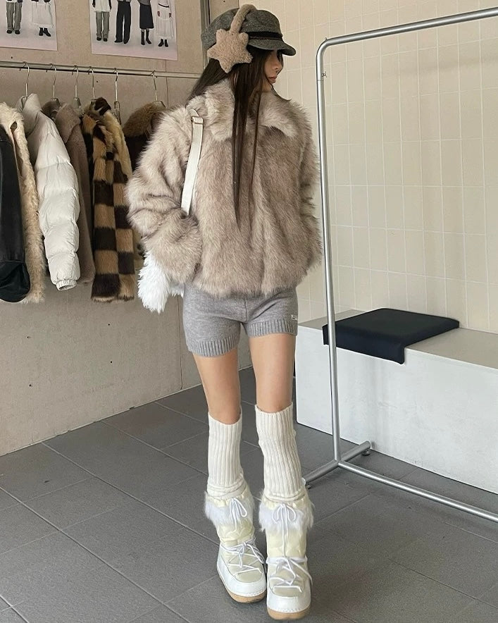 ※残りわずか『評価★4.8以上／SNS大人気アイテム💎』Faux Fur Jacket mry001785