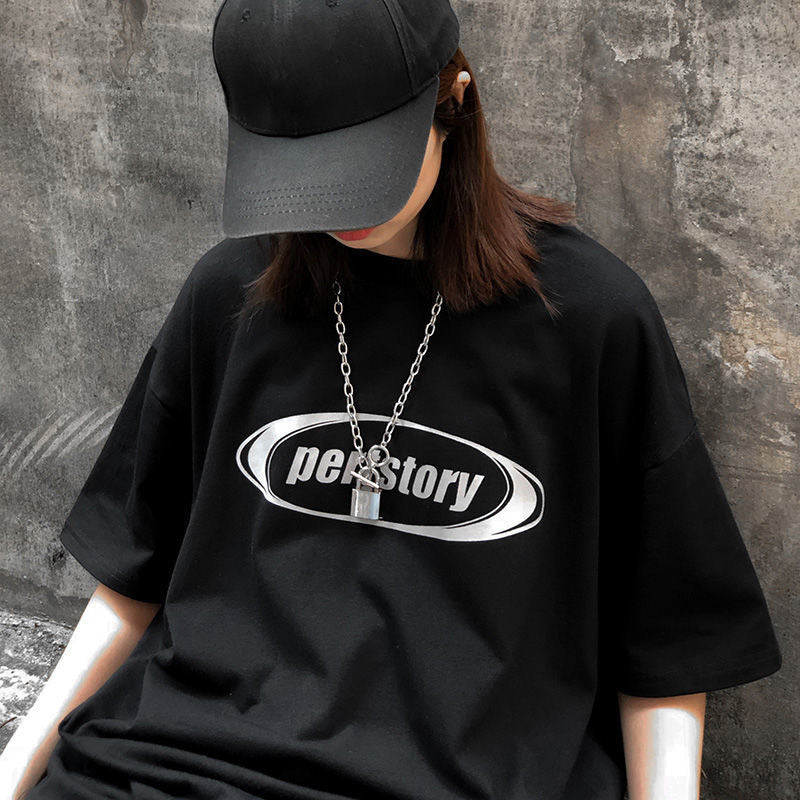 【送料無料】2023SS 半袖Tシャツ 韓国ストリート ルーズ ビッグTシャツ 韓国ストリート 韓国カジュアル  mry000772
