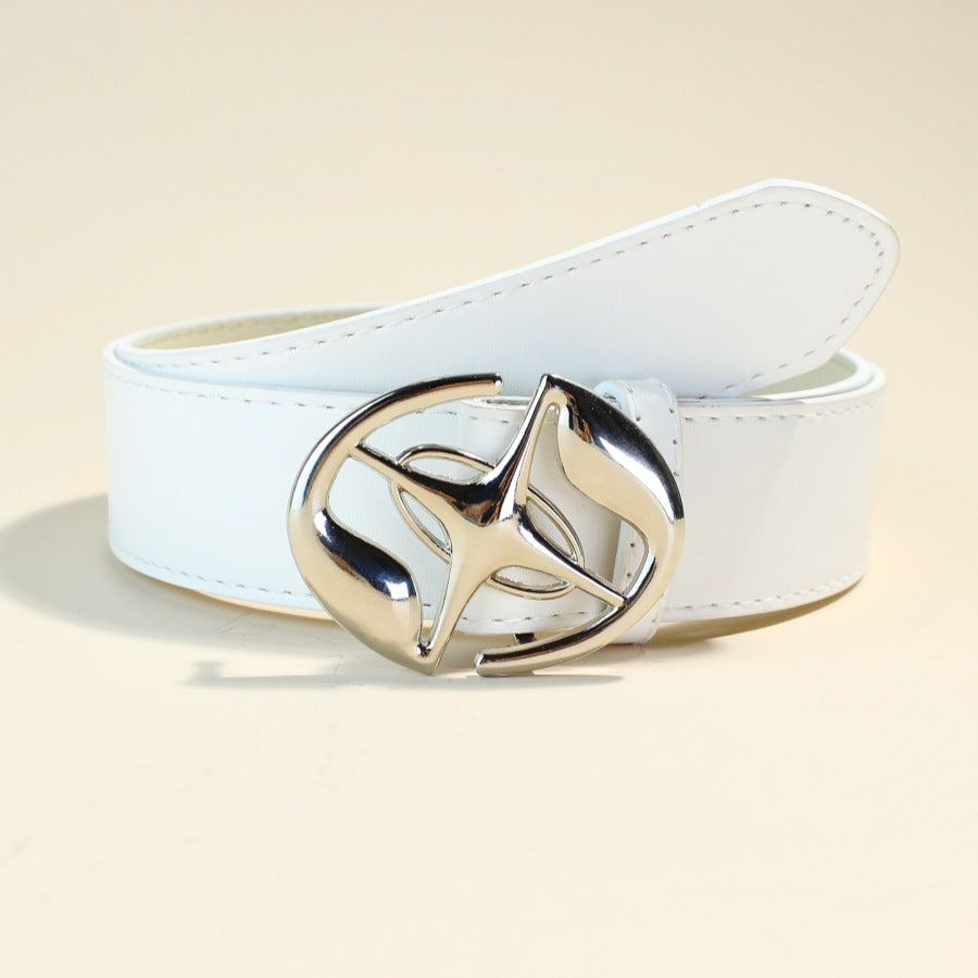 【爆売れ中/3color】Twist Emblem Leather Belt mry001758