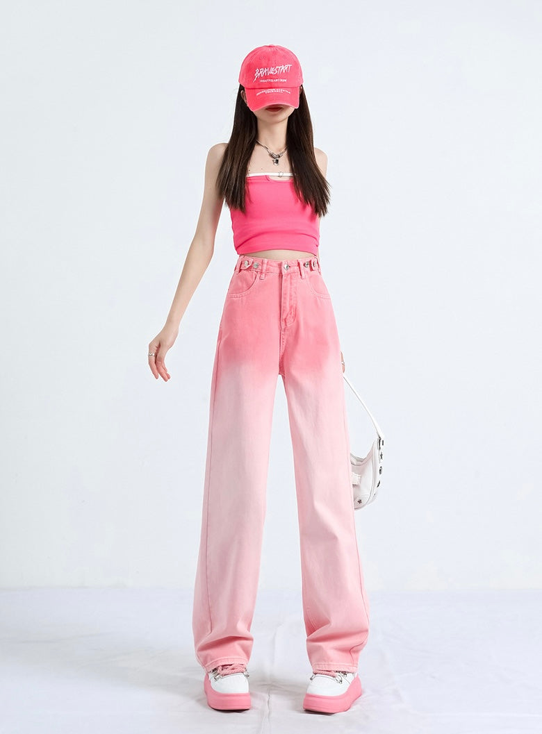 【2color】Gradient Wide-Leg Jeans mry001749