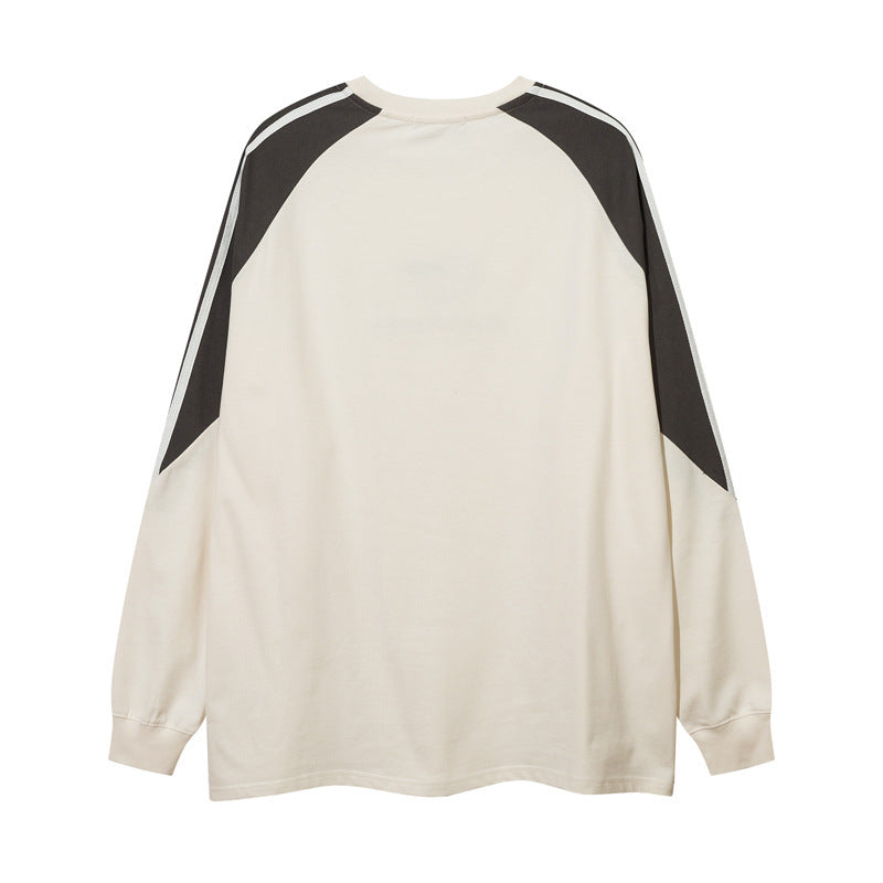 【2color/Unisex】Urban Sport Contrast Long T-shirt　mry000997