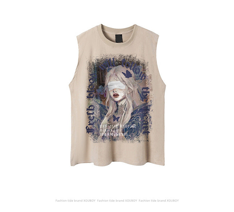 【3color】Blind Muse Graphic T-Shirt mry001717