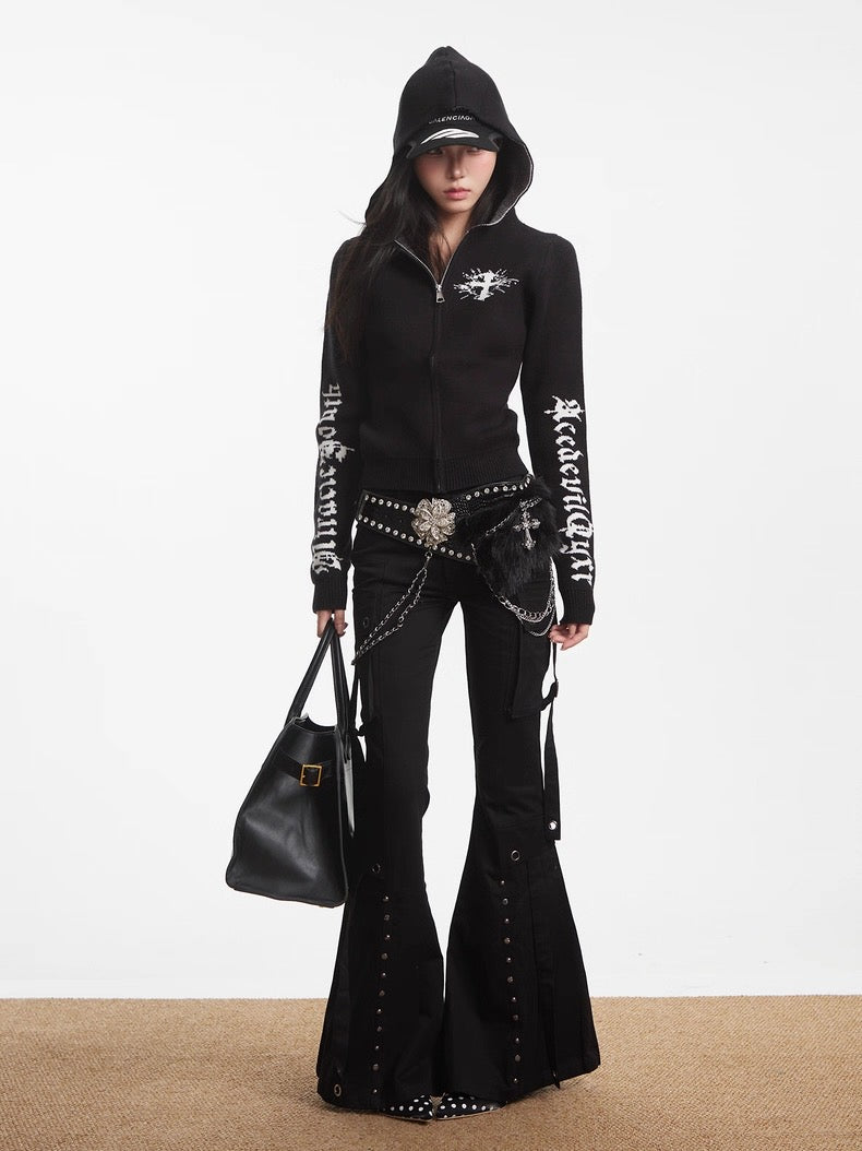 【評価★4.8以上／Top】Gothic Knit Zip Jacket mry001930
