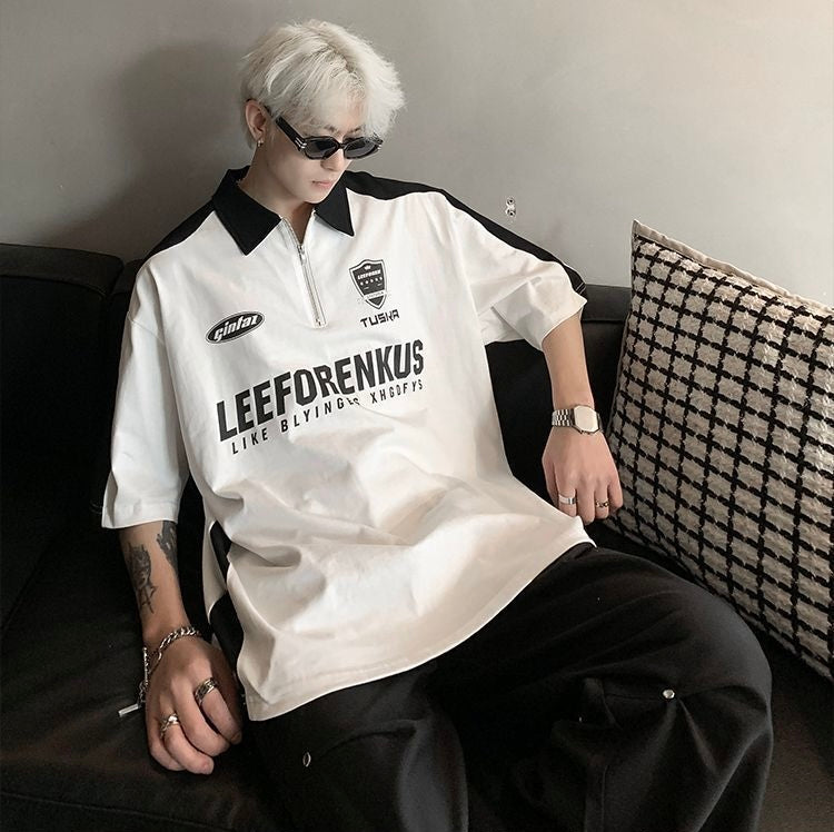 【2color】Monochrome Game T-Shirt mry001682