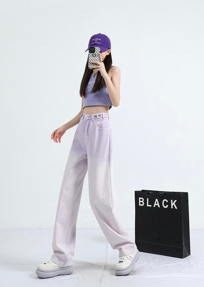【2color】Gradient Wide-Leg Jeans mry001749