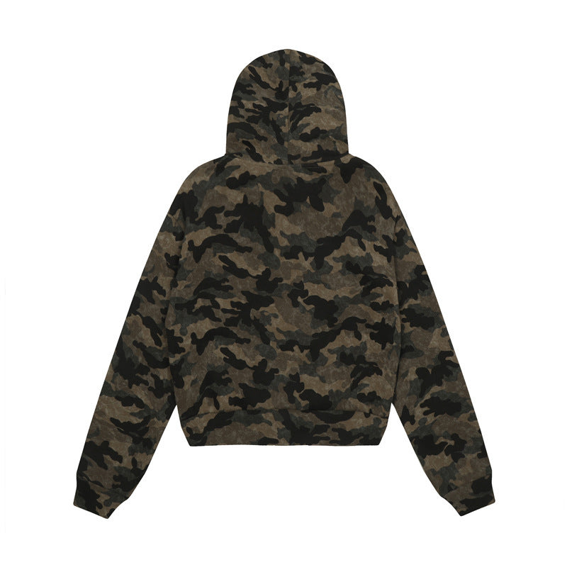 Camo Cozy Fur Jacket mry001638