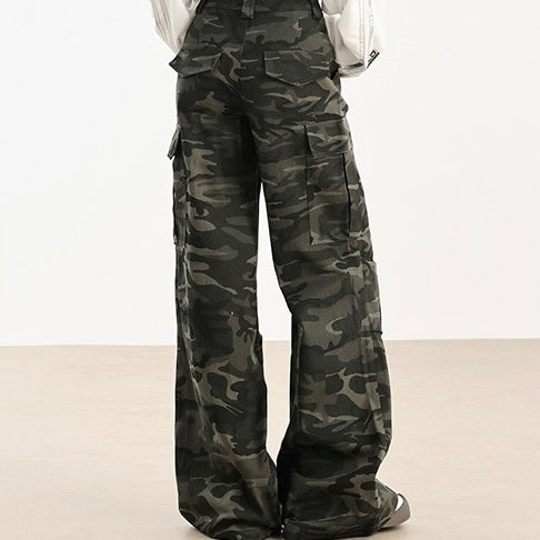 【大流行/Hot Item】Design Military Wide Pants  mry001078