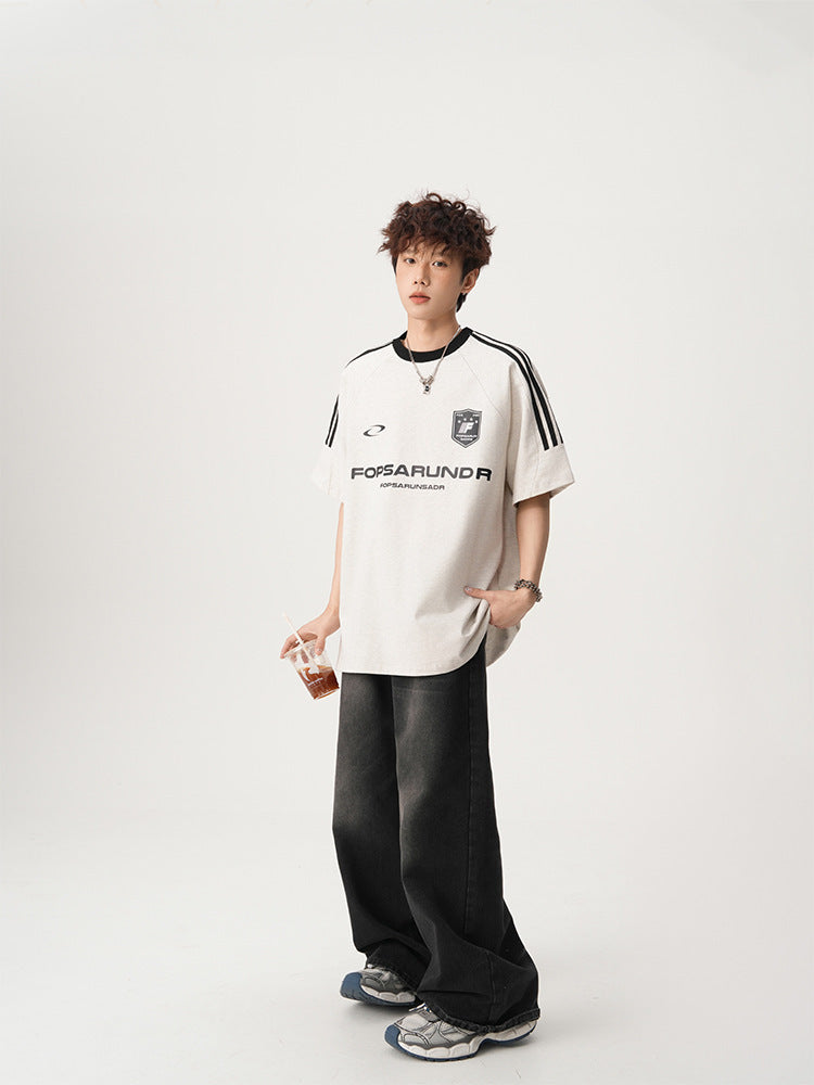 【3color】Fopsarundr Varsity Stripe Jersey T-Shirt mry001710
