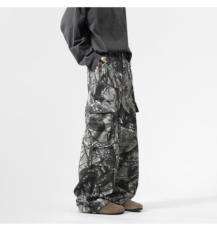 Grunge Camo Utility Pants mry001699