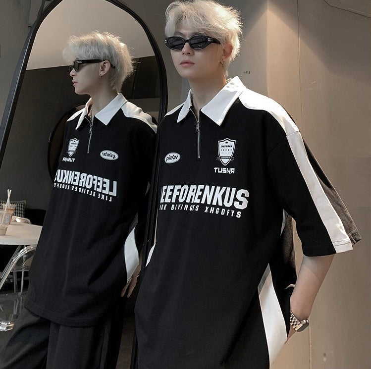 【2color】Monochrome Game T-Shirt mry001682