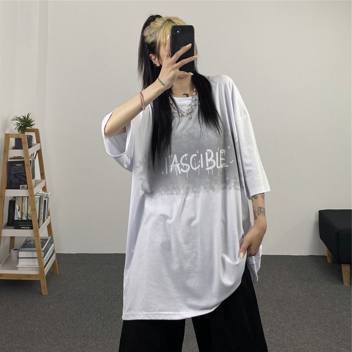 2カラー展開 2023SS アルファベット デザイン 半袖Tシャツ 韓国カジュアル 韓国ストリート　mry000864