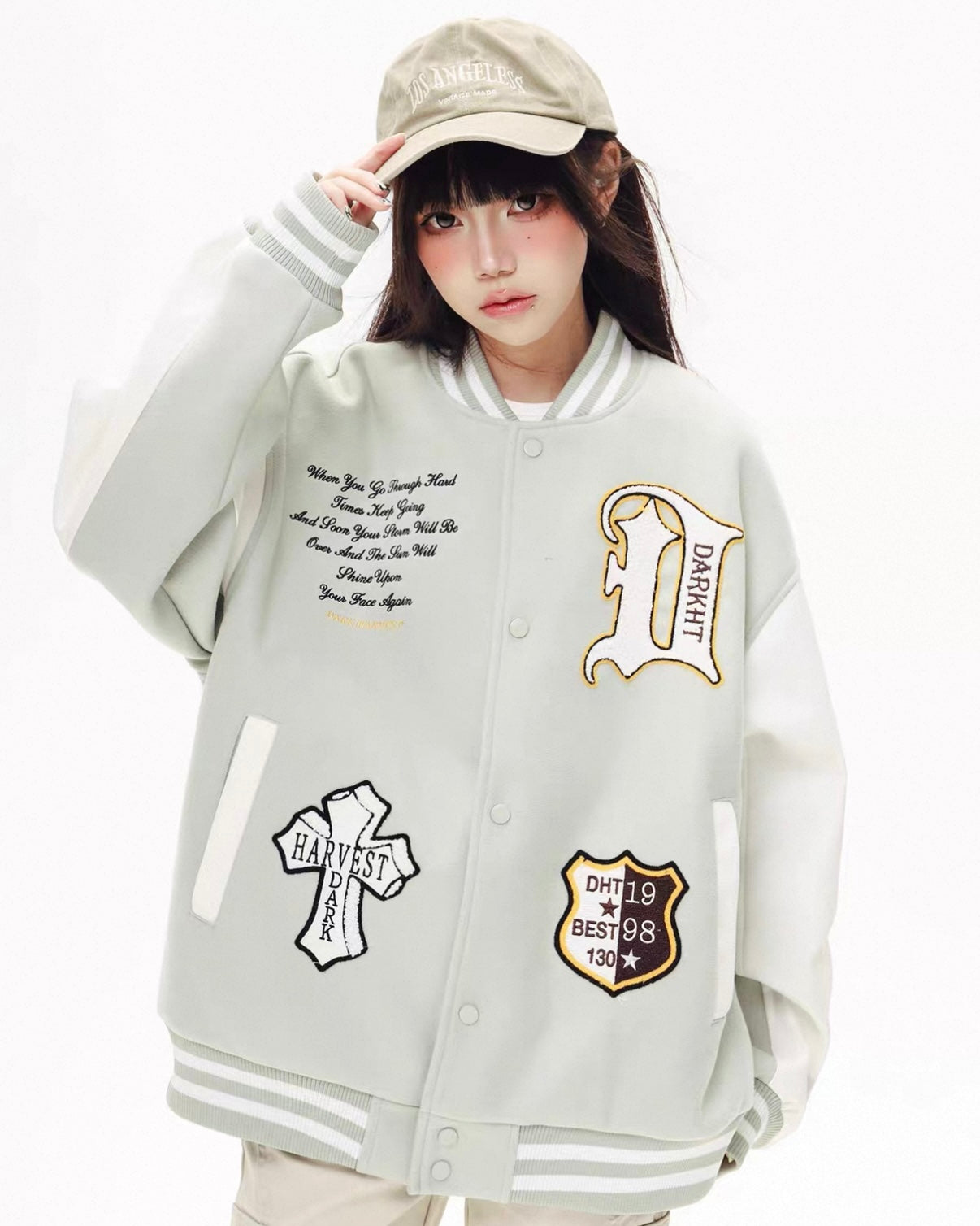 【評価★4.8以上／Top】Dark Harvest Varsity Jacket mry001931