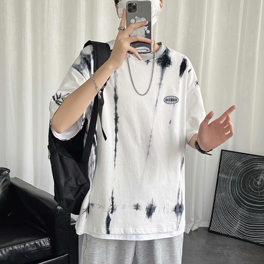【送料無料】 2023SS ハンサム ボトリングシャツ デザイン  半袖 Tシャツ 韓国ストリート 韓国カジュアル  mry000883