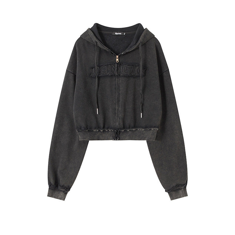 【2color】 Set Up (Hoodie) Cropped Hoodie  mry000990