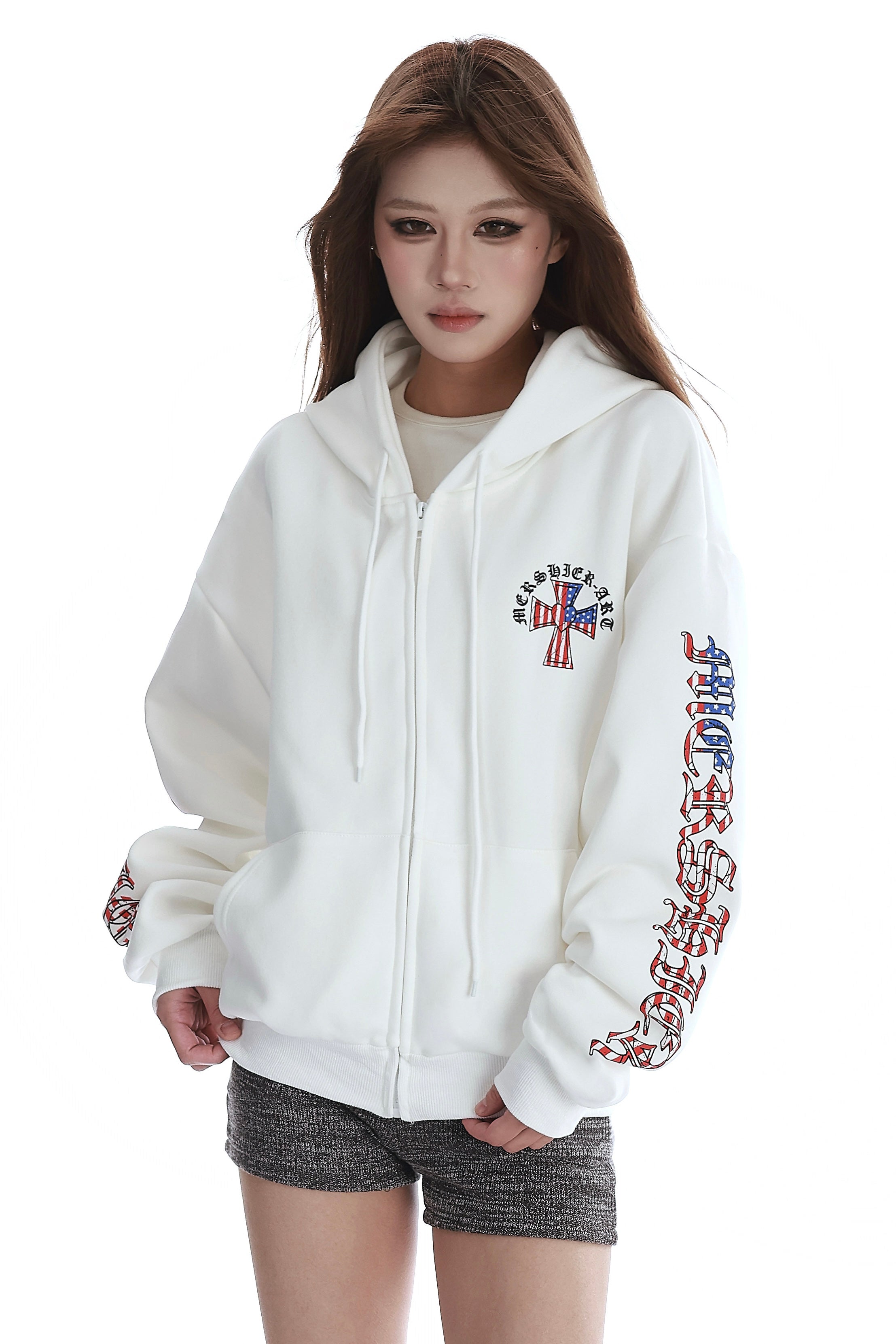 Soft Rebel Cross Hoodie mry002236