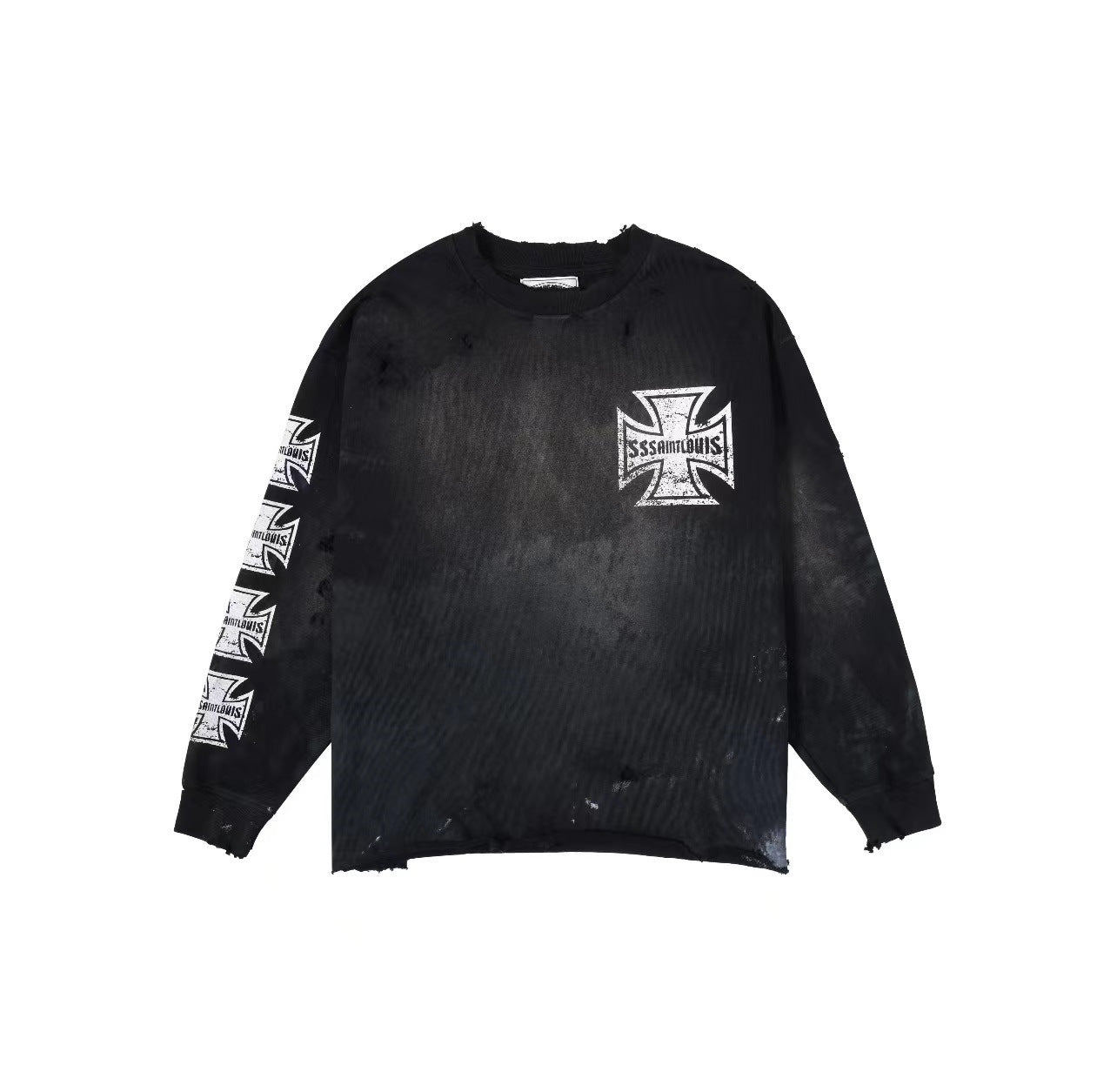 【2color/Hot Item】Cross Motif Long T-Shirt  mry001466