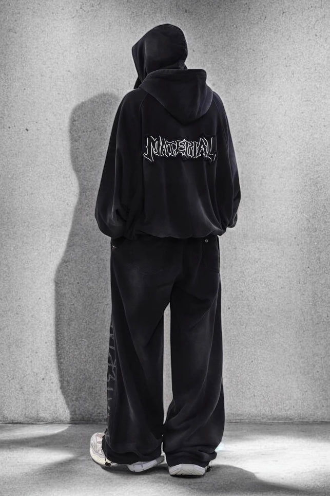 ※特別SALE価格【-SET-UP-／Unisex】【送料無料】Damage Dolman Zip Set-Up mry001585