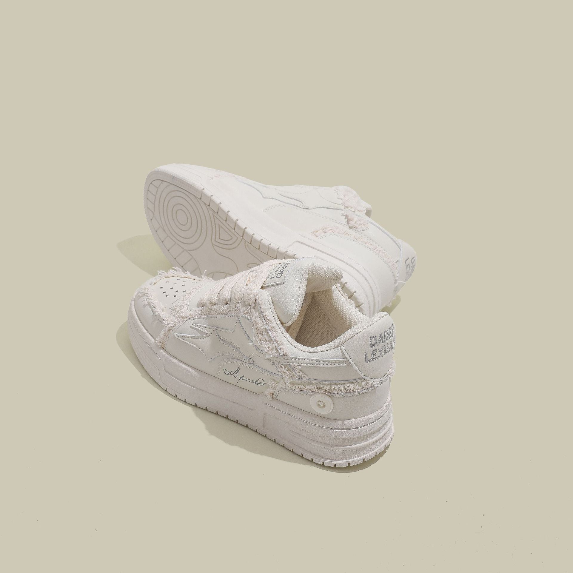 【2color】Ivory Edge Fray Sneakers mry001754