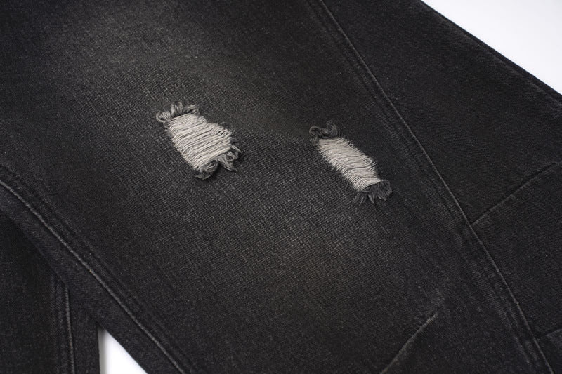 【2color】Extreme Wide-Leg Ripped Denim Pants mry001649