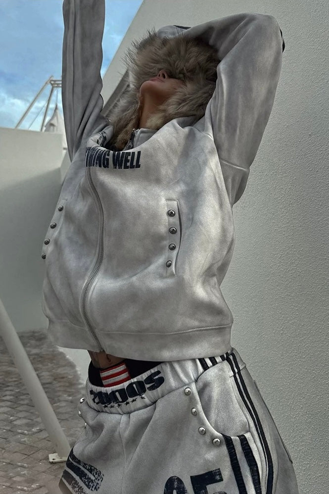 【Set-Up】Washed Pink Track Suit mry002169