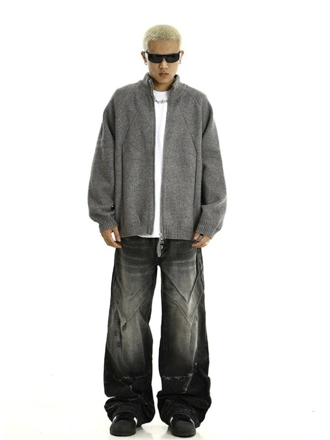 【2color】Tech Noir Knit Jacket mry001636