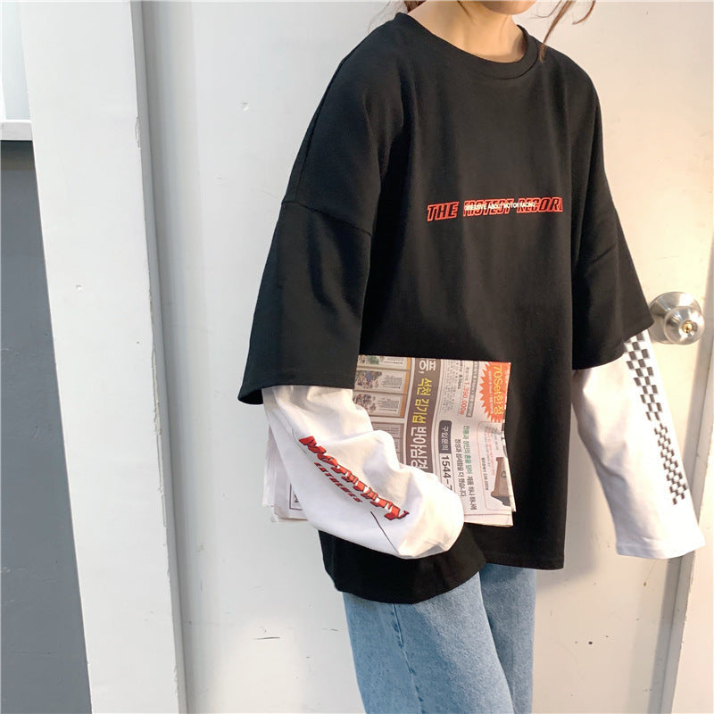 ルーズ　レイヤードTシャツ　mry000140