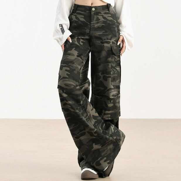 【大流行/Hot Item】Design Military Wide Pants  mry001078