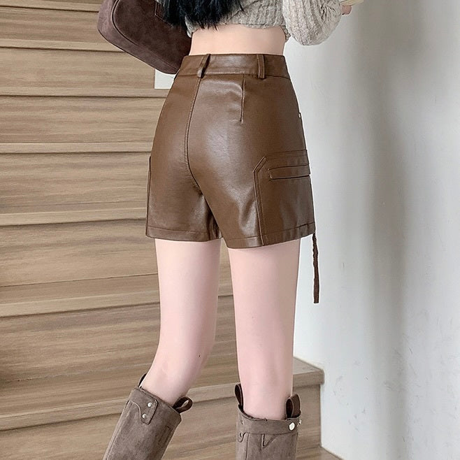 2カラー展開 レザーミニスカート mry001559