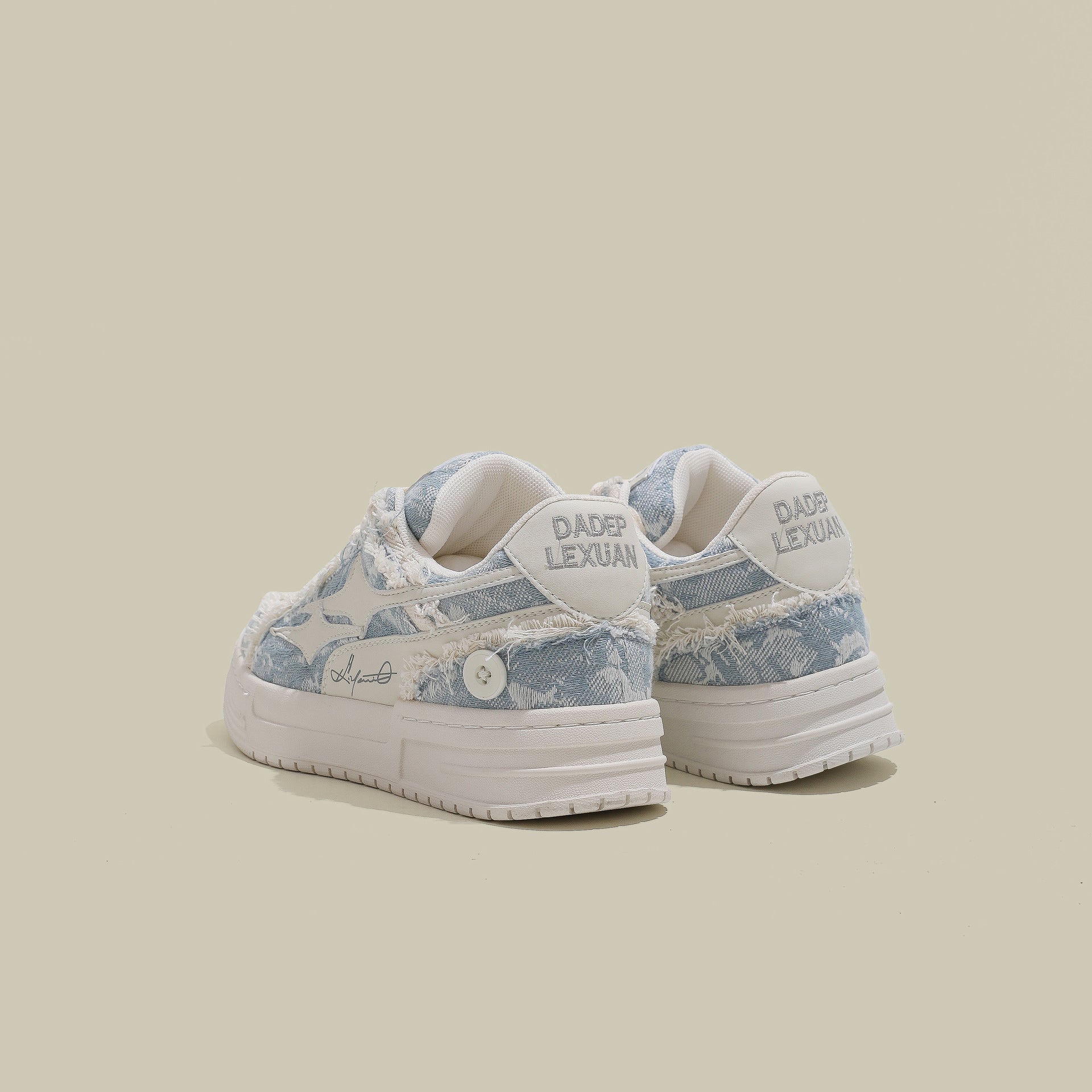 【2color】Ivory Edge Fray Sneakers mry001754